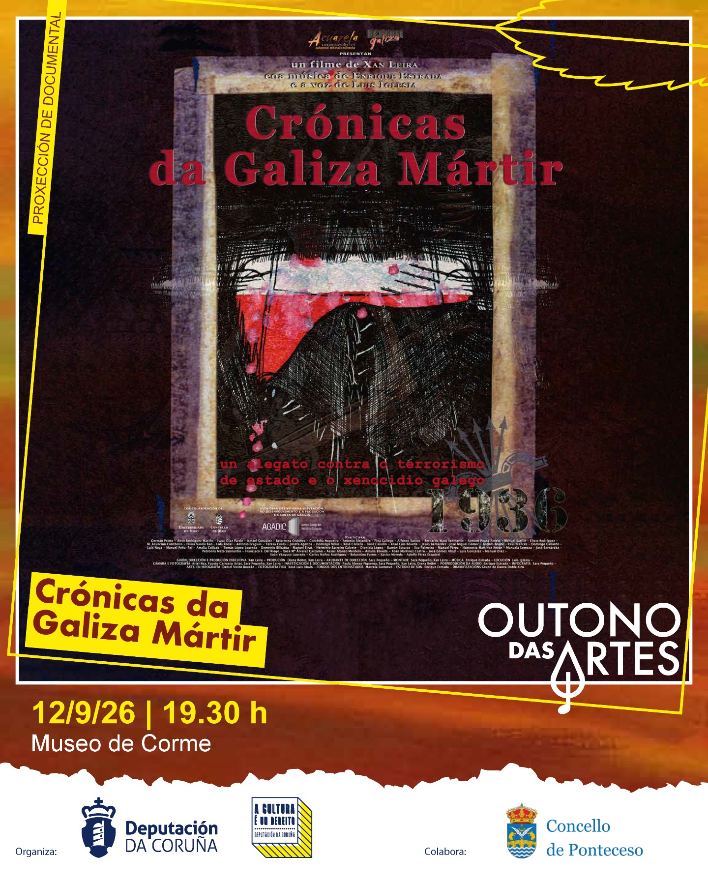 Proxección de «Crónicas da Galiza Mártir»